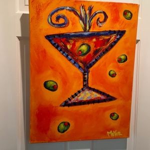 Martini Glass canvas art